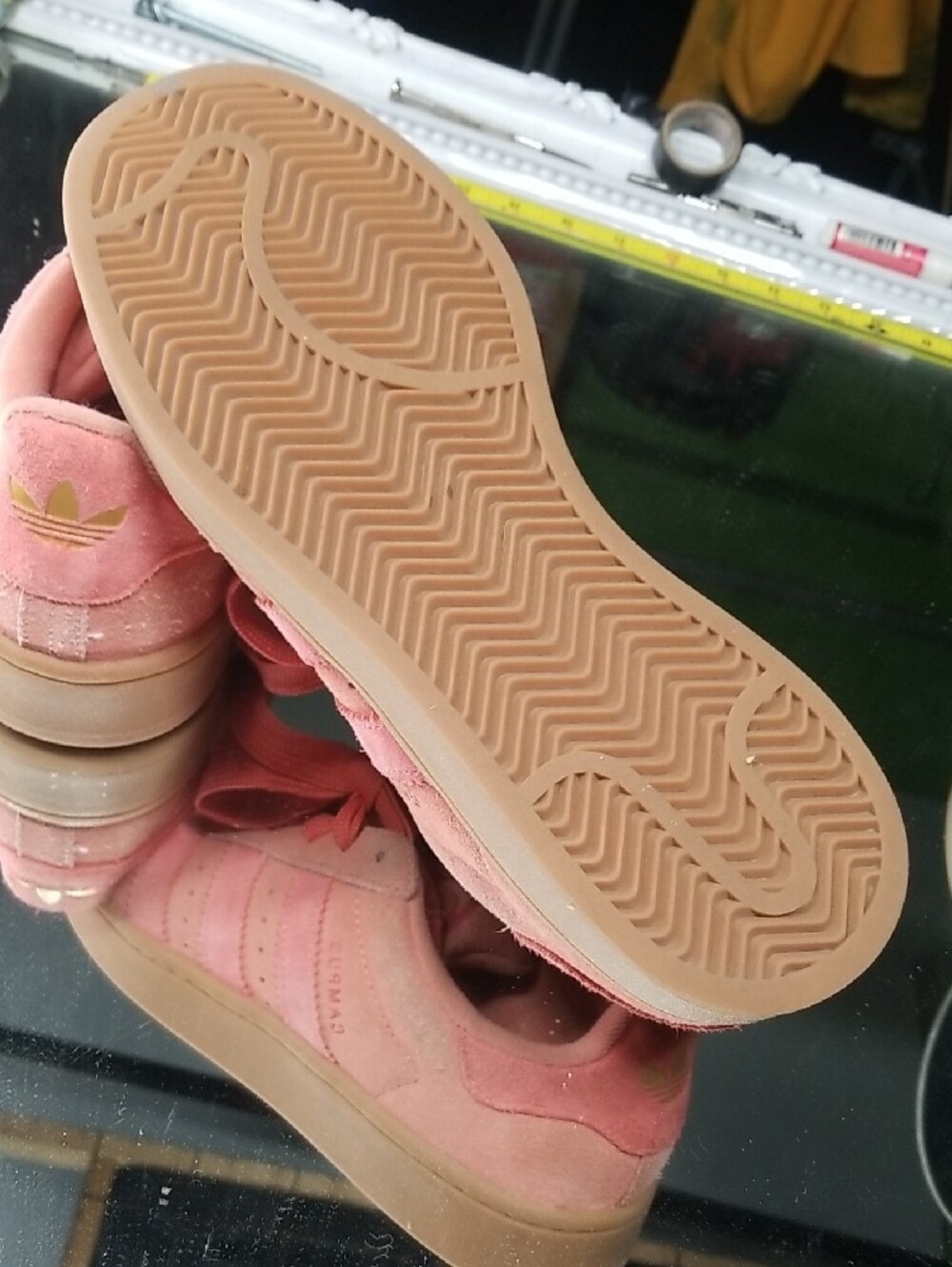 Adidas Women's Campus 00s Suede Sneakers Wonder Clay.  Rare. - Picture 6 of 7